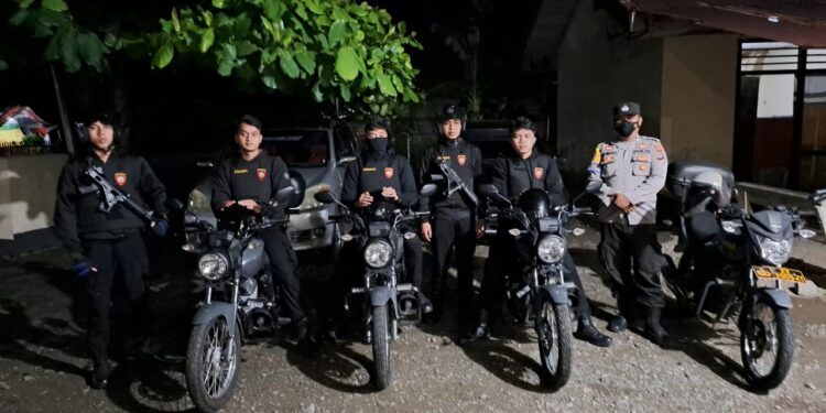 Antisipasi Gangguan Kamtibmas, Polres Bolsel Gelar Patroli Motor, Salah Satunya di Wilayah Nobar Piala Dunia 2022
