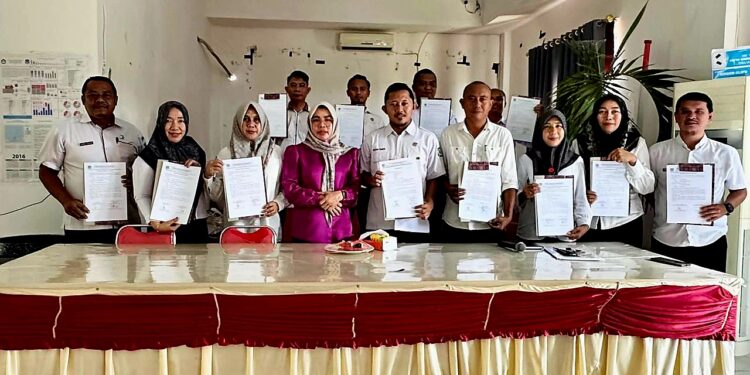 Disdikbud Bolsel Gelar Penandatanganan Perjanjian Kinerja dan Pakta Integritas Tahun 2025