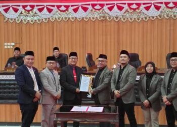 DPRD Bolsel Gelar Paripurna Penetapan Bupati dan Wabup Terpilih pada Pilkada 2024