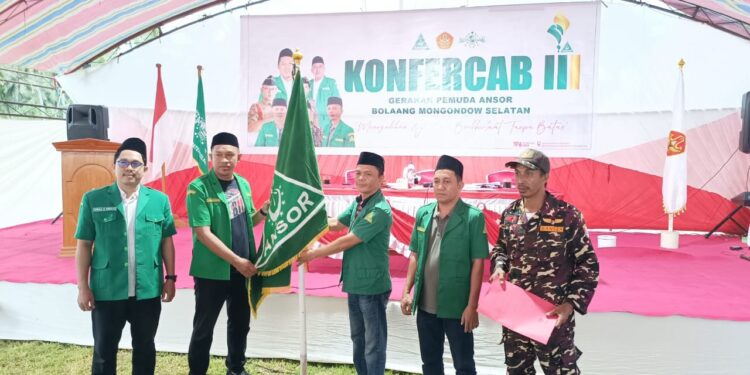 Sahrul Polapa Resmi Nahkodai GP Ansor Bolsel Masa Khidmat 2025-2028
