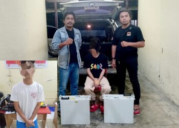 Jl dan R Diamankan Resmob Polres Kotamobagu Diduga Pelaku Pencurian Baterai BTS