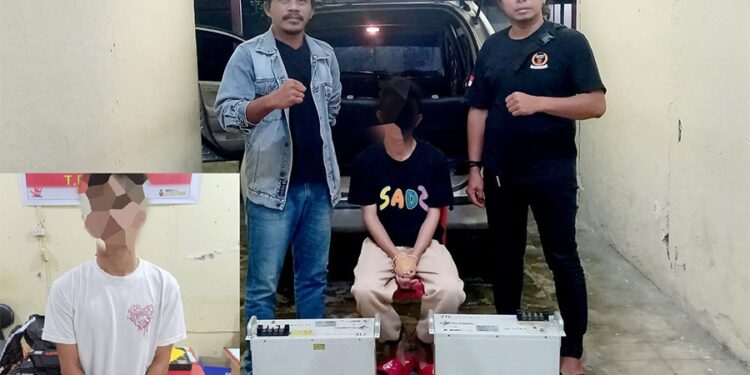 Jl dan R Diamankan Resmob Polres Kotamobagu Diduga Pelaku Pencurian Baterai BTS