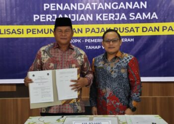 Pemkab Bolsel Tandatangani Perjanjian Kerjasama OP4D Tahap VI Dengan DJP dan DJPK