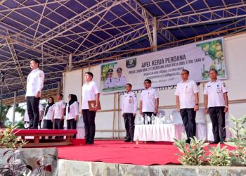 Apel Perdana Pasca Libur Hari Raya Idul Fitri Dipimpin Wakil Wali Kota Kotamobagu Rendy Virgiawan Mangkat