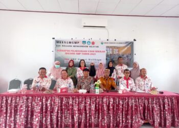 Disdikbud Bolsel Selenggarkan MKKS dan MGMP Tingkat SMP