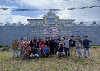 Tuntut Keadilan Agraria, Rakyat Tutuyan dan PMII Bolmong Desak DPRD Boltim Bertindak