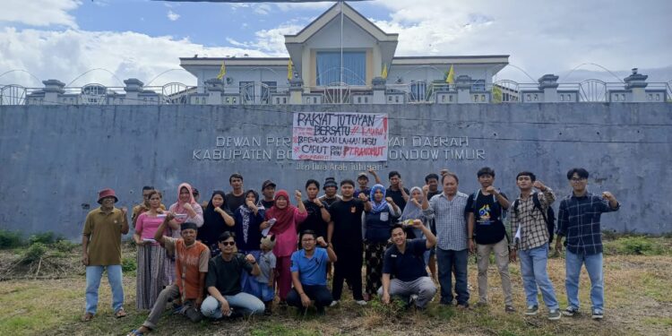 Tuntut Keadilan Agraria, Rakyat Tutuyan dan PMII Bolmong Desak DPRD Boltim Bertindak
