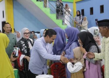 Kunjungan Silaturahmi, Wali Kota Kotamobagu dan Ketua TP PKK Hadiri Halal Bi Halal di Desa Kopandakan Satu