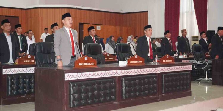 DPRD Bolsel Gelar Paripurna Penyampaian Rencangan Perubahan KUA dan PPAS Tahun 2025