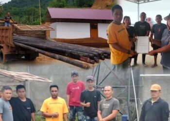 Mendukung Pembangunan Desa, Koperasi Produsen Pidung Jaya Beri Bantuan Lampu Jalan