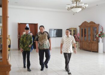 Silaturahmi Gubernur Gorontalo ke Kotamobagu, Disambut Wali Kota dr. Weny Gaib