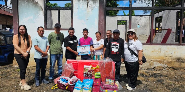 Gubernur YSK Peduli Korban Kebakaran di Kelurahan Biga Kotamobagu Utara