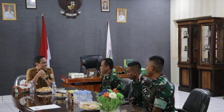 Wali Kota Kotamobagu Terima Kunjungan Komandan Yonif TP 868 Bantong Sakti, Bahas Penempatan 644 Personel