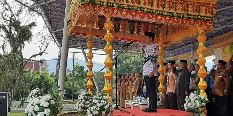 Wawali Kotamobagu Rendy Virgiawan Mangkat Pimpin Upacara Hari Guru Nasional dan HUT Korpri ke-54