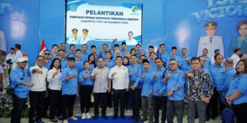 Hadiri Pelantikan Dekopinda se-Sulut, Bupati Yusra Alhabsyi dan Wabup Dony Lumenta Komitmen Perkuat Ekonomi Kerakyatan di Bolmong