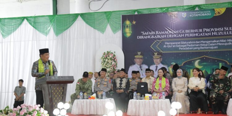 Didampingi Wali Kota dan Wakil Wali kota Kotamobagu Gubernur YSK Lakukan Safari Ramadhan