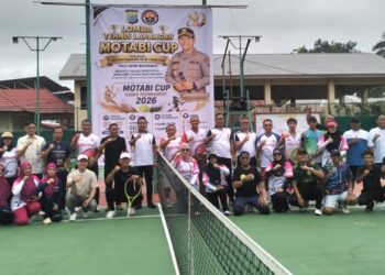 Turnamen Tenis Motabi Cup 2026 Resmi Bergulir, Wali Kota dan Kapolres Kotamobagu Kompak Dukung Pembinaan Atlet