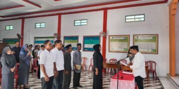 Pelantikan Kepala Dusun I Desa Tolondadu II Resmi Dilaksanakan, Sangadi Tekankan Amanah Pelayanan