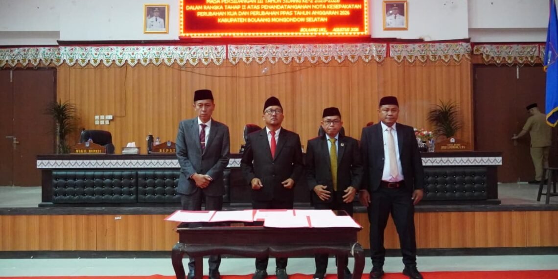 Perubahan KUA-PPAS TA 2026 Bolsel Disepakati, Fokus Pada Kebutuhan Masyarakat