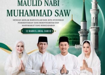 Maulid Nabi 1448 H, Wali Kota dan Wawali Kotamobagu Ajak Masyarakat Teladani Akhlak Rasulullah