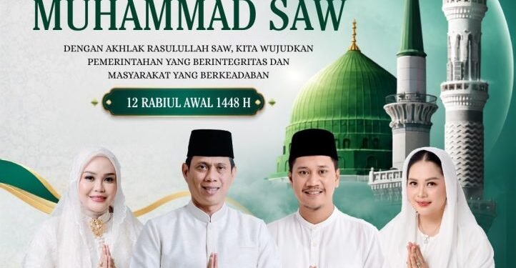 Maulid Nabi 1448 H, Wali Kota dan Wawali Kotamobagu Ajak Masyarakat Teladani Akhlak Rasulullah