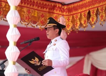 Wali Kota Weny Gaib Pimpin Upacara HUT ke-81 RI di Alun-alun Boki Hontinimbang Kotamobagu