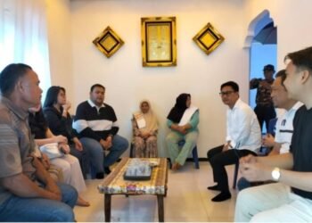 Peduli Korban Tragedi Drag Race Kotamobagu, Wakil Walikota Rendy Mangkat, GP Ansor dan TIDAR Sulut Sambangi Rumah Duka