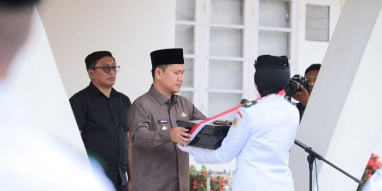 Jelang HUT ke-81 RI, Pemkot Kotamobagu Gelar Prosesi Pemindahan dan Persemayaman Sang Merah Putih