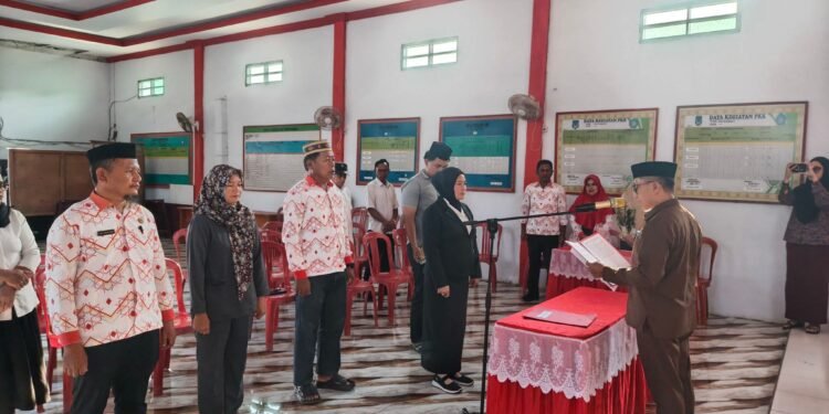 Pemdes Tolondadu II Gelar Pelantikan BPD, Sangadi Sukri Tuliabu: Mari Bersinergi Bangun Desa
