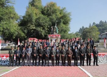 Jelang HUT ke-81 RI, Wali Kota dan Forkopimda Kotamobagu Gelar Ziarah Nasional di TMP Mongkonai Barat